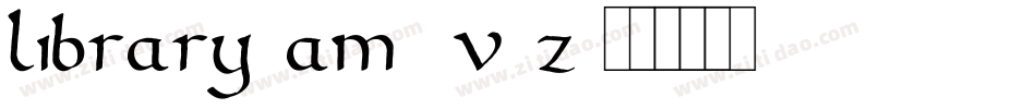 Library3am-5V3Z字体转换