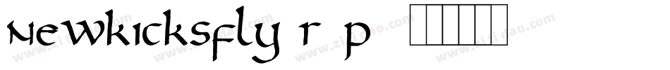 Newkicksfly-r5P9字体转换