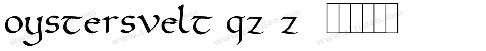 Oystersvelt-qZ3z5字体转换