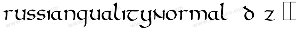 RussianqualityNormal-1D3Z字体转换