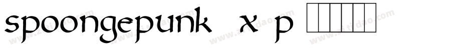 SpoongePunk-3X5p字体转换