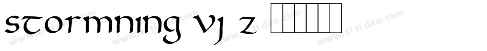 Stormning-VJ3z字体转换