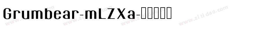 Grumbear-mLZXa字体转换