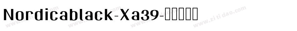 Nordicablack-Xa39字体转换