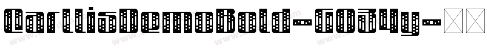 CarllisDemoBold-GO34y字体转换