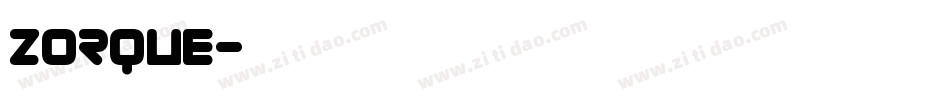 Zorque字体转换