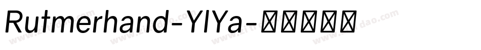 Rutmerhand-YlYa字体转换