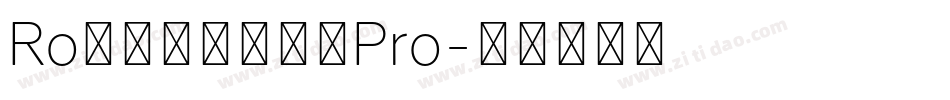 Ro本明朝新小がなPro字体转换