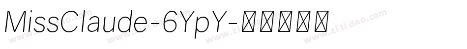 MissClaude-6YpY字体转换