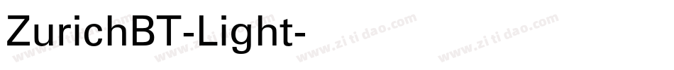 ZurichBT-Light字体转换