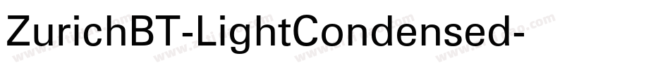 ZurichBT-LightCondensed字体转换