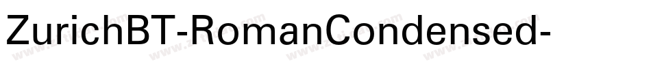ZurichBT-RomanCondensed字体转换