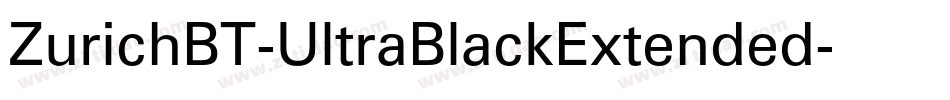 ZurichBT-UltraBlackExtended字体转换