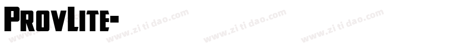 ProvLite字体转换