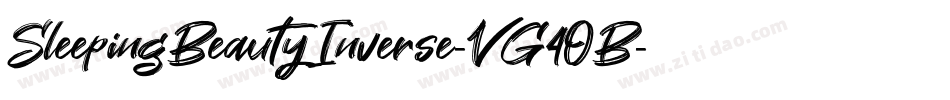 SleepingBeautyInverse-VG4OB字体转换