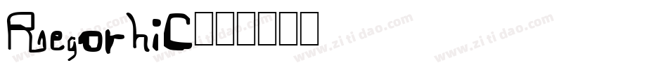 Regorhic字体转换