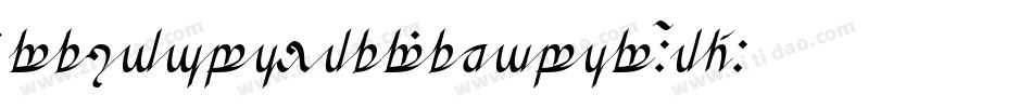 GreifswalderTengwar-0d3R字体转换