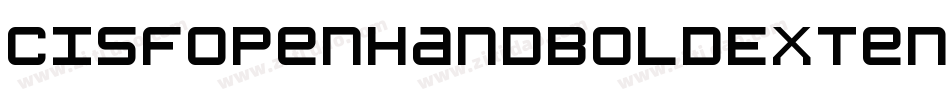 CisfOpenhandBoldExtended-YBEo字体转换