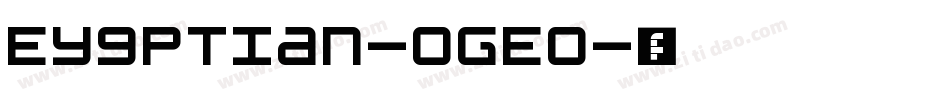 Eygptian-OGEo字体转换