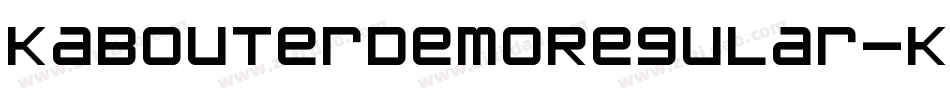 KabouterDemoRegular-K77eo字体转换