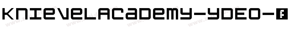 KnievelAcademy-YDEo字体转换