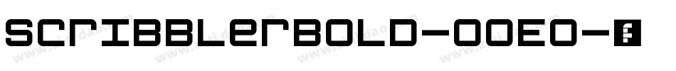 ScribblerBold-OoEo字体转换