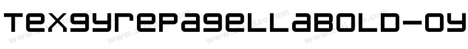 TexgyrepagellaBold-oyEo字体转换