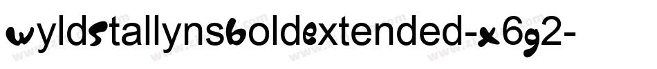 WyldStallynsBoldExtended-X6G2字体转换