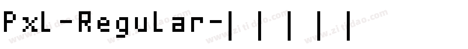 Pxl-Regular字体转换