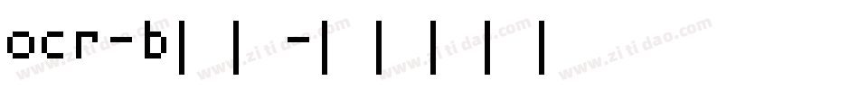 ocr-b字体字体转换