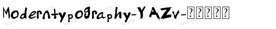 Moderntypography-YAZv字体转换