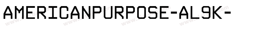 AmericanPurpose-aL9K字体转换