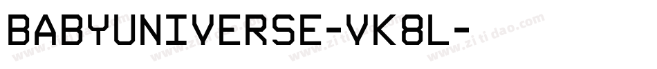 BabyUniverse-vK8L字体转换