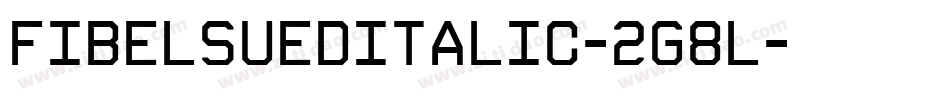 FibelSuedItalic-2g8l字体转换