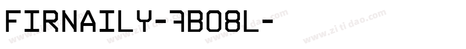 Firnaily-7BO8l字体转换