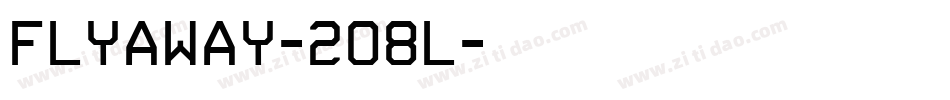 Flyaway-2O8l字体转换