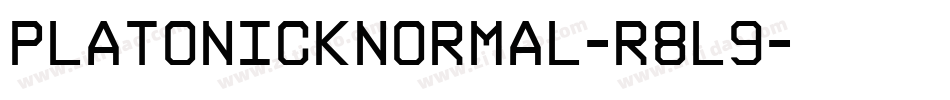 PlatonickNormal-r8L9字体转换