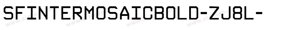 SfIntermosaicBold-zJ8L字体转换