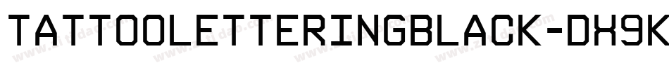 Tattooletteringblack-dx9K字体转换