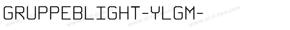 GruppeBLight-yLgM字体转换