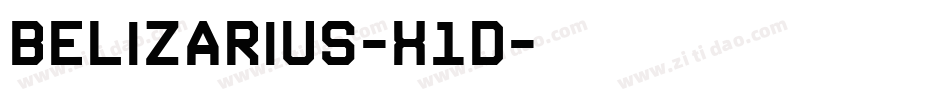 Belizarius-X1d字体转换