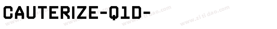 Cauterize-q1d字体转换