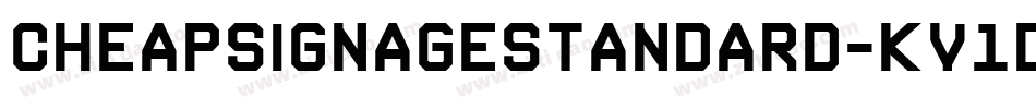 CheapsignageStandard-KV1D字体转换
