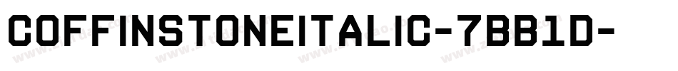 CoffinStoneItalic-7BB1D字体转换
