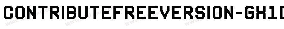 ContributeFreeVersion-GX1D字体转换
