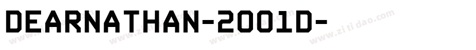 DearNathan-2OO1d字体转换