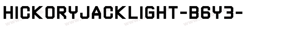 HickoryJackLight-B6y3字体转换