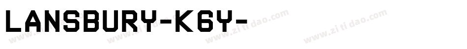 Lansbury-K6y字体转换