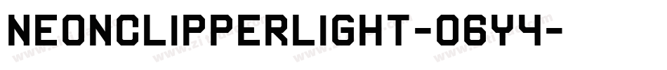 NeonclipperLight-o6y4字体转换