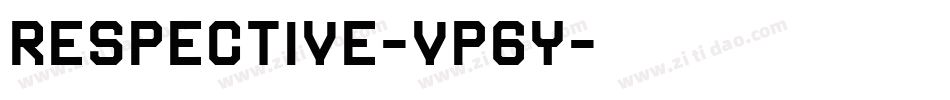 Respective-VP6y字体转换